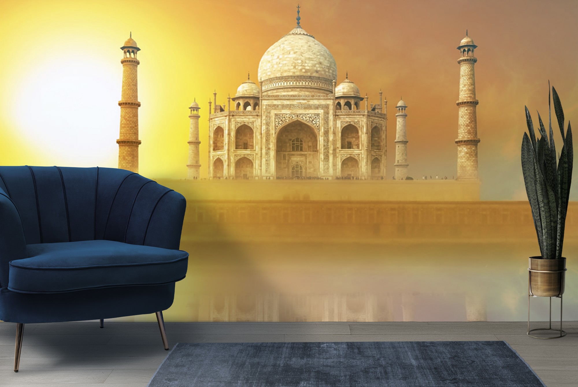 Custom 3d Mural Temples India Taj Mahal Mosque City Photo Wallpaper, Living  Room Tv Wall Kitchen Bedroom Restaurant 3d Wallpaper - Wallpapers -  AliExpress