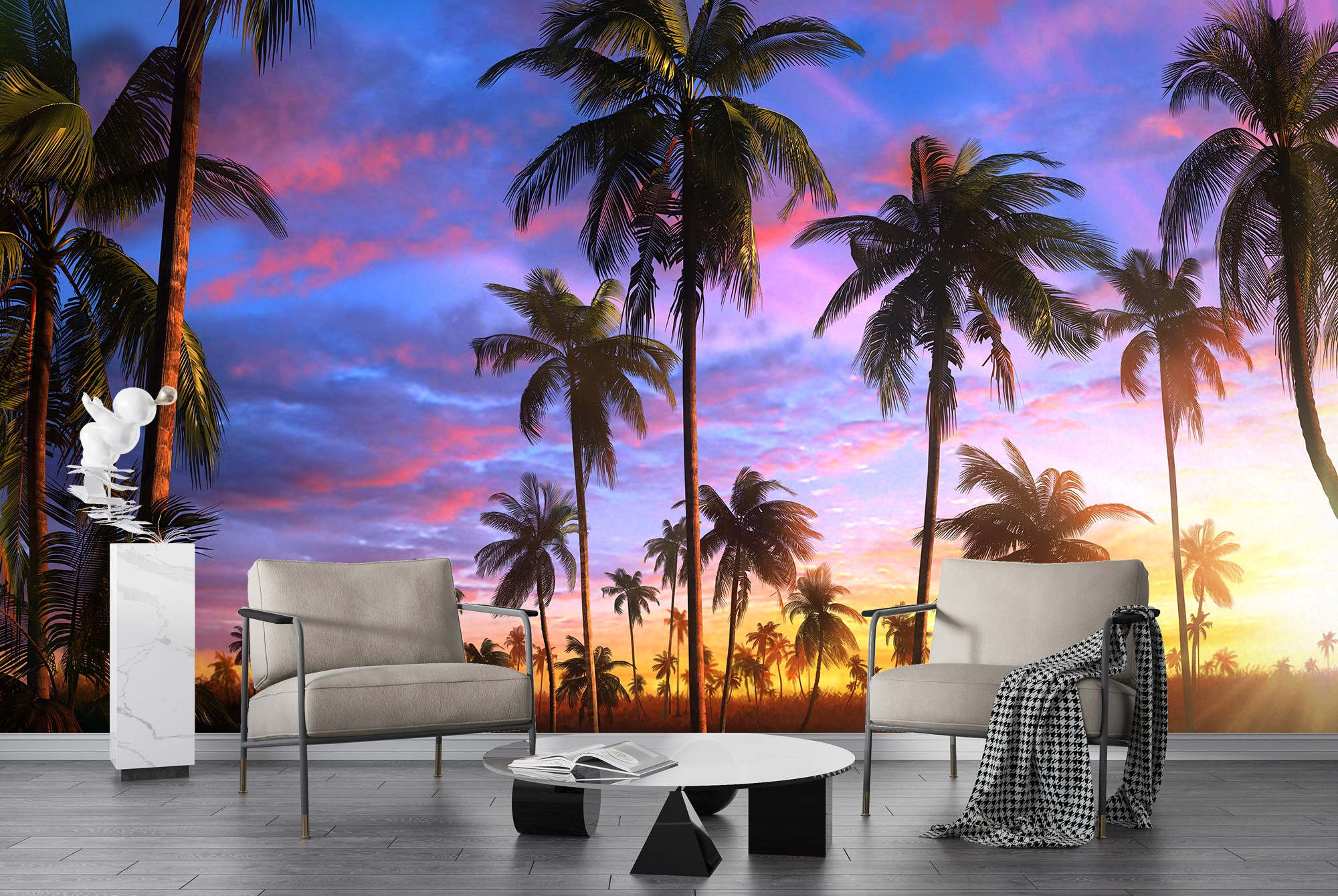 Palm Trees Wall Mural by David Penfound