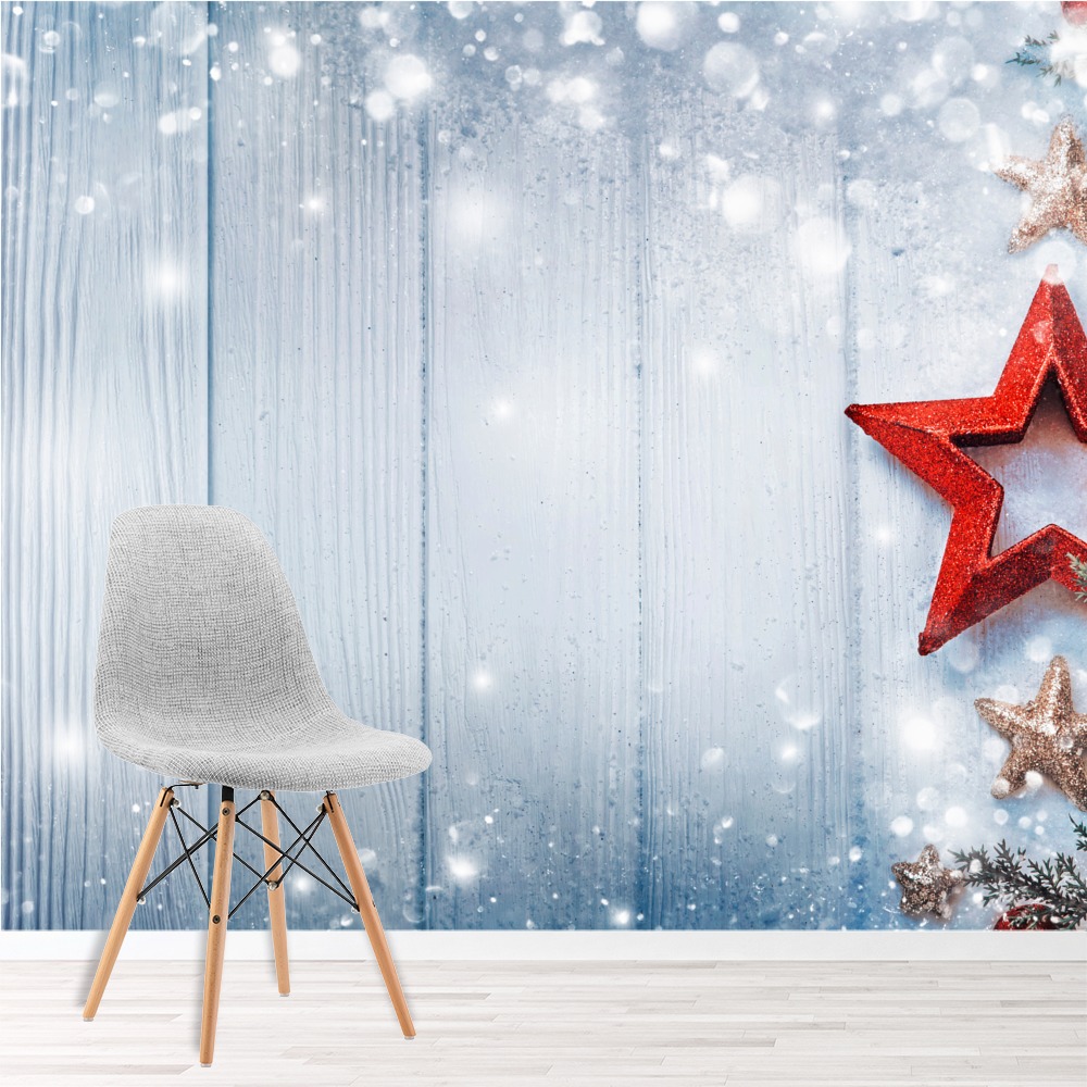 Red Star Christmas Wallpaper Wall Mural