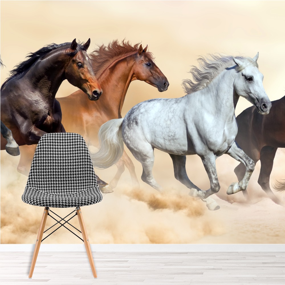 Wild Horses Panoramic Wallpaper Wall Mural