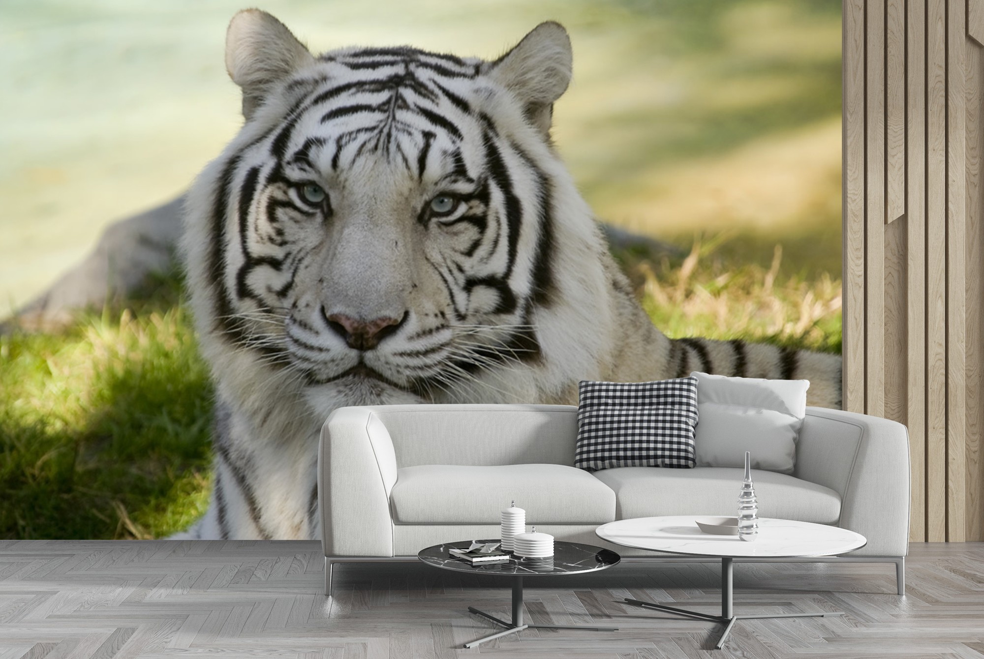 Tigre 3D Fotomurali,Animali Selvaggi 3D Carta Da Parati Fotomurali