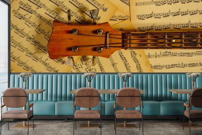 guitar music notes wallpaper