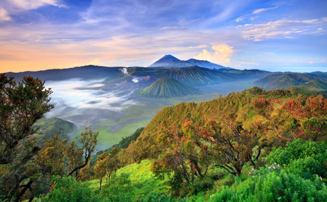 Images Indonesia volcanoes Surabaya Mount Bromo Nature 3072x2048