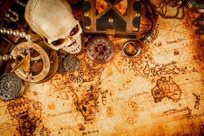 pirate map wallpaper