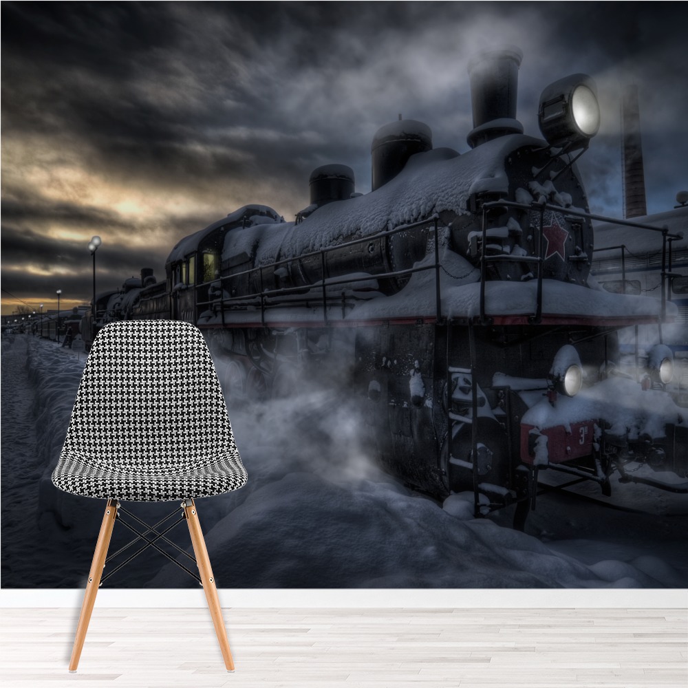 Evening Express Train Wallpaper Wall Mural